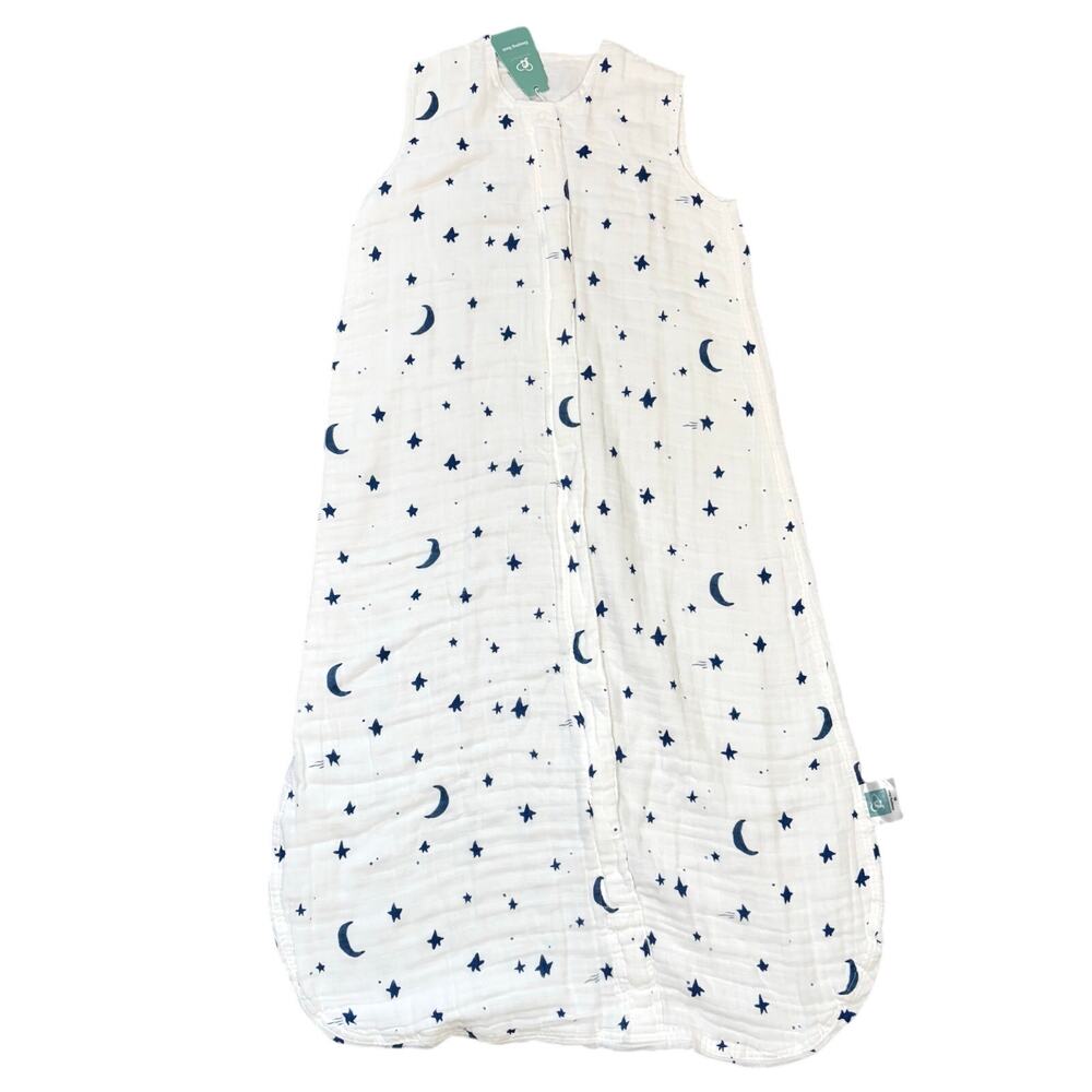 Tado Muslin 100% Organic Cotton Sleeping Sack - Blue Stars & Moons - XL